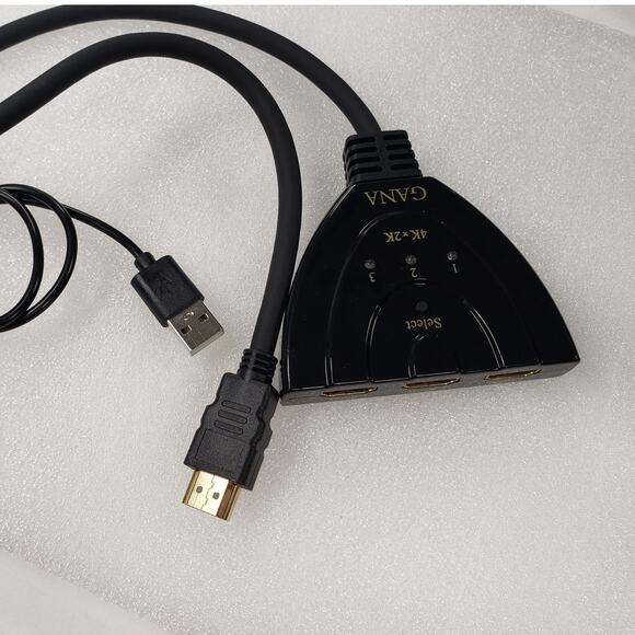 Gana HDMI Switch GANA 4K HDMI Splitter 3 in 1 Out 3-Port Switcher Hub Ps5 Xbox - Picture 2 of 7